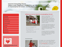 Tablet Screenshot of pflege-streckel.de